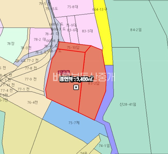 경기 용인기흥구 지곡동 지곡산단 인근 2차선도로 접한 조망좋은 사옥, 병원 및 근생부지 매매 매물번호 10806 사진 2